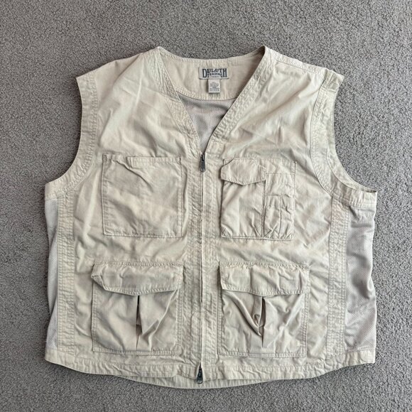 DULUTH TRADING CO Mens XL Cotton Nylon Utility‎ Fishing Hunting Work Cargo Vest - Picture 3 of 7